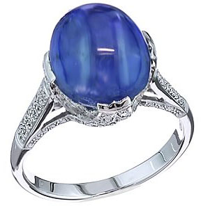 Cabochon sapphire jewelry